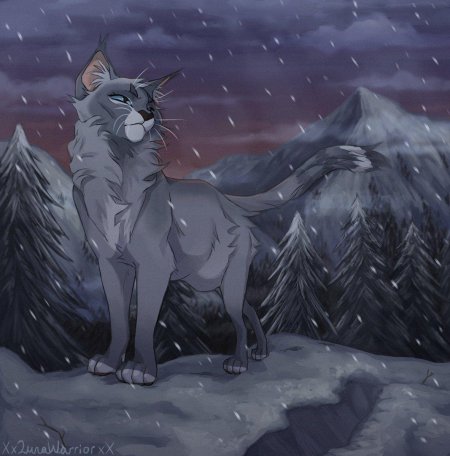 Коты Воители синяя звезда арт