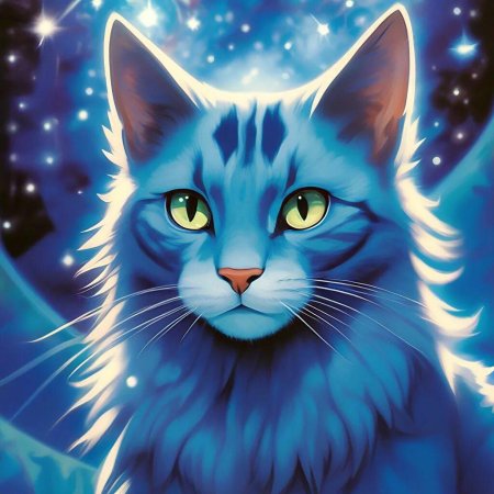 Синяя коты воители звезда