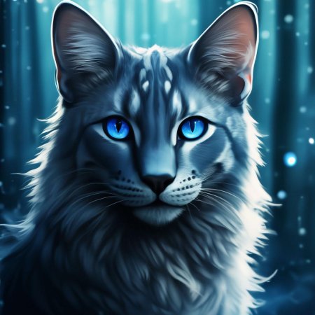 Коты воители синяя звезда арт