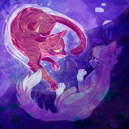 Коты Воители синяя звезда смерть