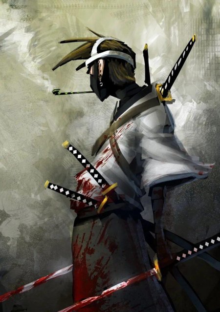 Самурай Ронин катана аниме