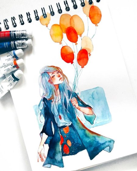 Арты акварелью