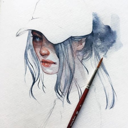 Необычные рисунки акварелью