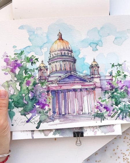 Исаакиевский собор скетчинг