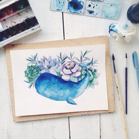 Акварельные скетчи