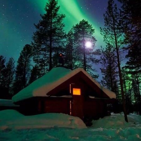 Финляндия северное сияние