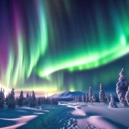 Северное сияние в Норвегии