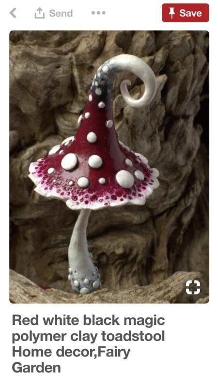 Мухомор из глины