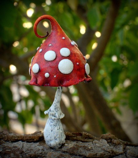 Мухомор из глины