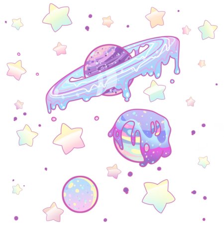 Наклейки в стиле космос