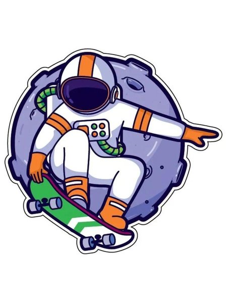 Космонавт стикер