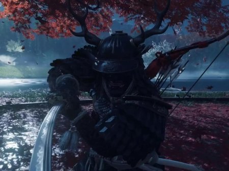 Арт Самурай призрак Цусимы