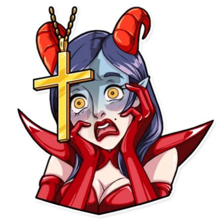 Стикеры телеграмм Мисс дьявол