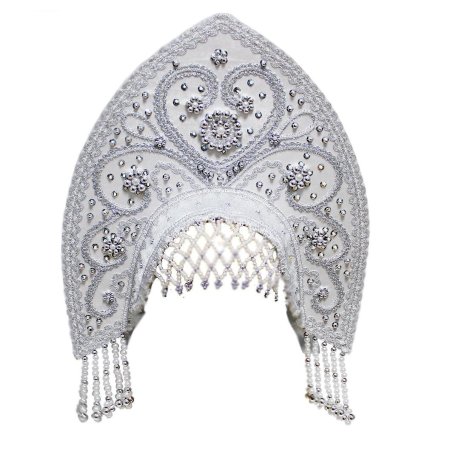 Кокошник белый