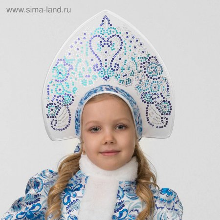 Кокошник "Гжель"