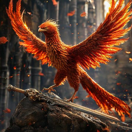 Феникс арт фэнтези