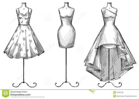Эскизы платьев