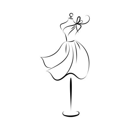 Платье на вешалке