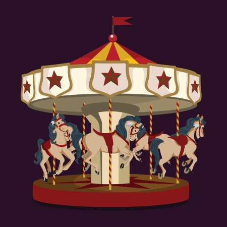 Карусель с лошадками