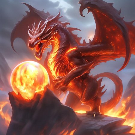 Дракон в огне
