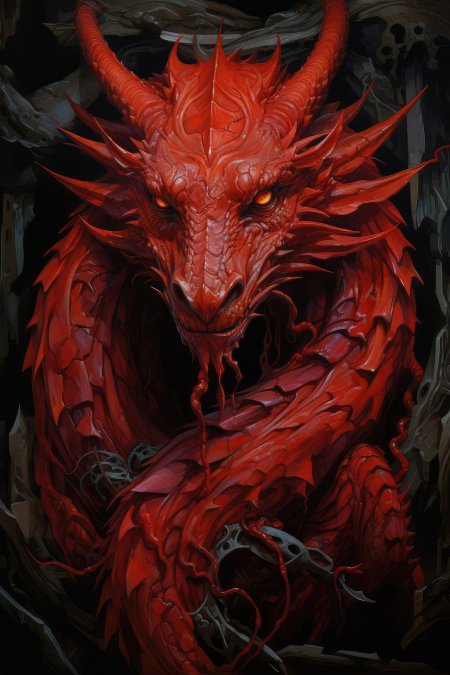 Дракон красный