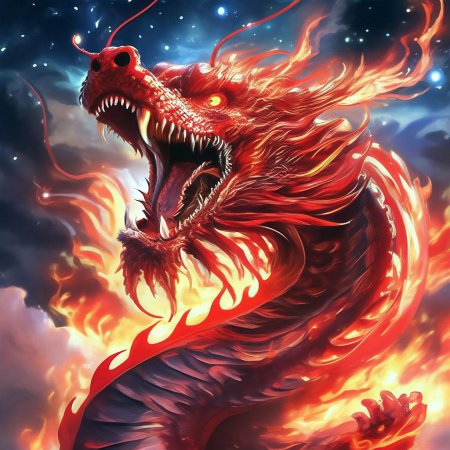 Китайский красный дракон