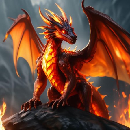 Дракон красивый