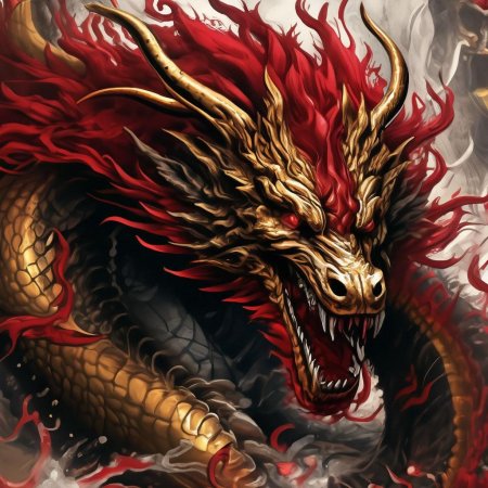 Красный дракон китайский