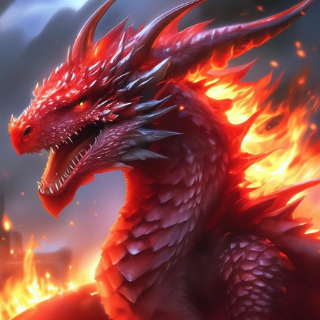 Дракон огненный