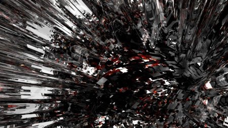 Абстракция черно красная
