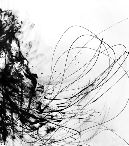 Абстракция тушью