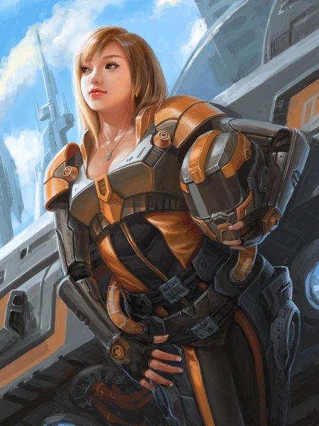 Sci-Fi Art барышня