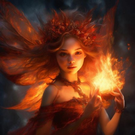 Стихия огня девушка