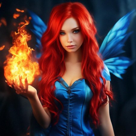 Рыжая девушка