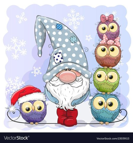 Милые новогодние гномики