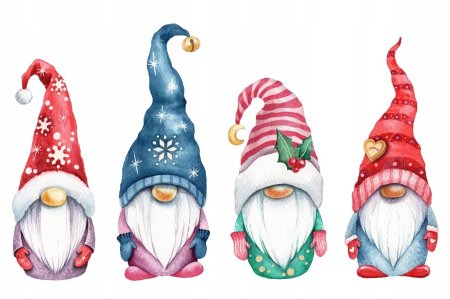 Гном акварель