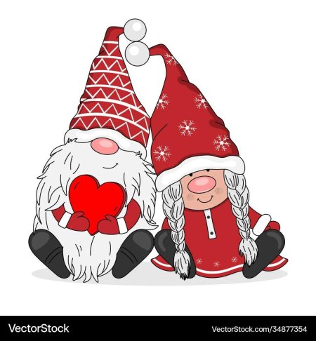 Новогодние Гномы стилизация