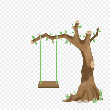 Качели дерево PNG
