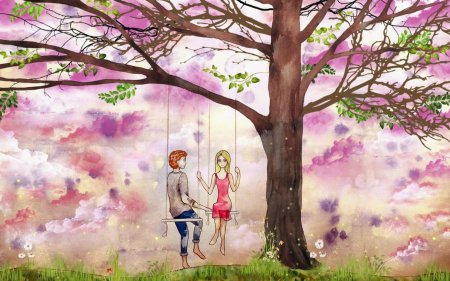 Влюбленные под деревом