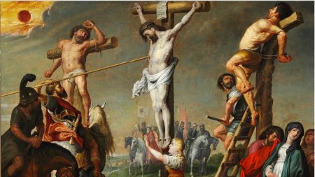 Лонгин Сотник пронзает Иисуса