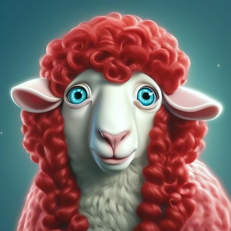 Овца смешная