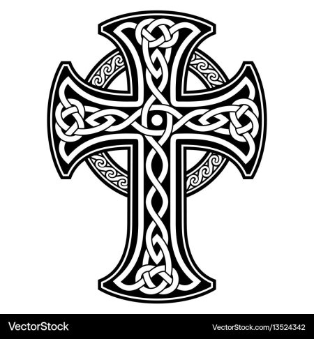 Кельтский крест тату эскизы