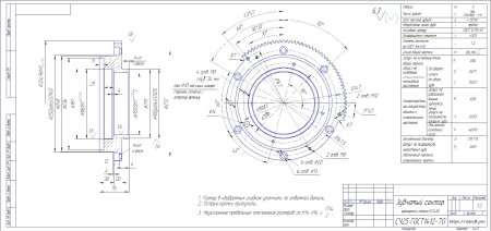 Шестерня fss450 чертеж
