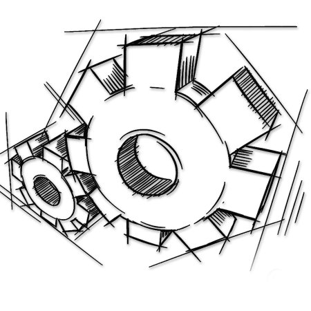 Шестеренки эскиз