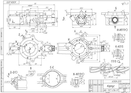 Корпус компас 3d чертеж