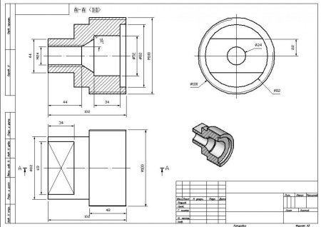 Клапан сетевой обратный сборочный чертеж ниппель