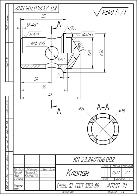 Машиностроительное черчение чертежи деталей