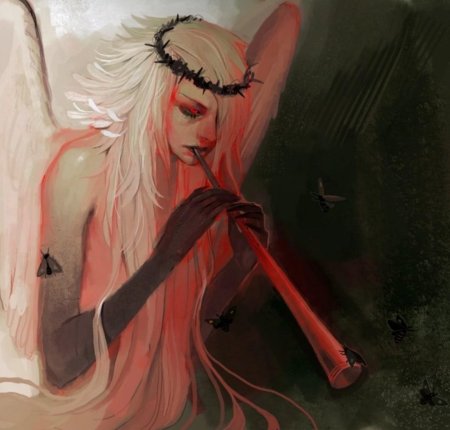 Крылья «ангел» красные