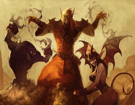 Эльф крови Чернокнижник варкрафт