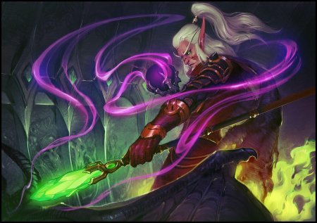 Эльф крови Чернокнижник арт